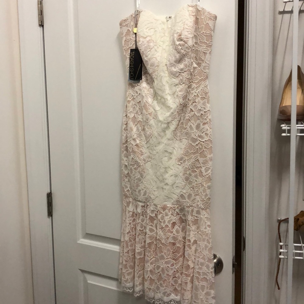 NWT Tadashi Shoji Strapless Dress